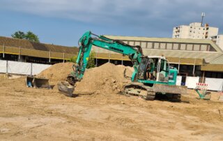 Baustelle des Erweiterungsgebäude der Mosaikschule (Foto: Kiz LU)
